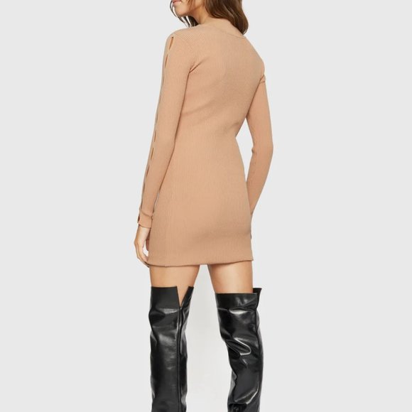 NUDE REBECCA MINKOFF LAUREN DRESS - Picture 2 of 4